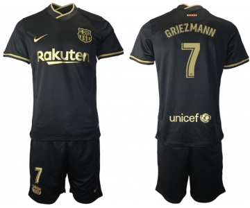 Men 2020-2021 club Barcelona away 7 black Soccer Jerseys