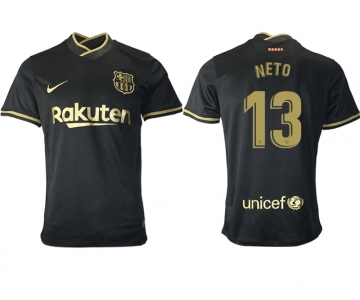 Men 2020-2021 club Barcelona away aaa version 13 black Soccer Jerseys