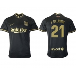 Men 2020-2021 club Barcelona away aaa version 21 black Soccer Jerseys