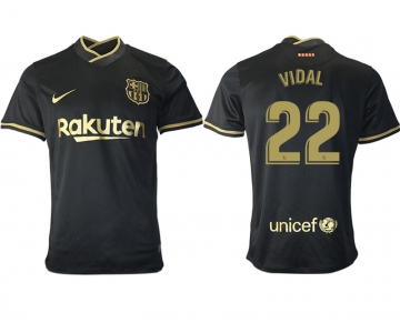 Men 2020-2021 club Barcelona away aaa version 22 black Soccer Jerseys
