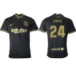 Men 2020-2021 club Barcelona away aaa version 24 black Soccer Jerseys