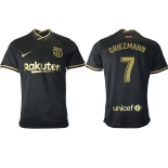 Men 2020-2021 club Barcelona away aaa version 7 black Soccer Jerseys