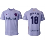 Men 2021-2022 Club Barcelona away aaa version purple 18 Soccer Jersey