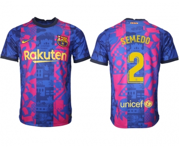 Men 2021-2022 Club Barcelona blue training suit aaa version 2 Soccer Jersey