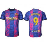 Men 2021-2022 Club Barcelona blue training suit aaa version 9 Soccer Jersey