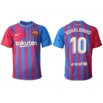 Men 2021-2022 Club Barcelona home aaa version red 10 Nike Soccer Jerseys