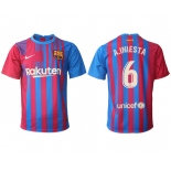 Men 2021-2022 Club Barcelona home aaa version red 6 Nike Soccer Jerseys