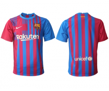 Men 2021-2022 Club Barcelona home aaa version red blank Nike Soccer Jerseys