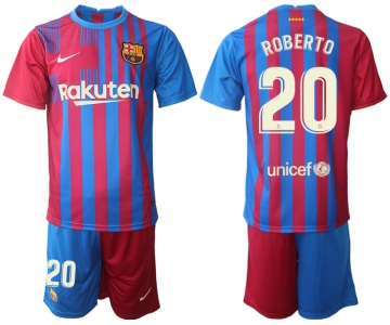 Men 2021-2022 Club Barcelona home red 20 Nike Soccer Jerseys