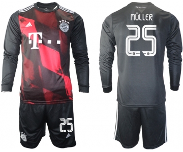 2021 Men Bayern Munich away long sleeves 25 soccer jerseys