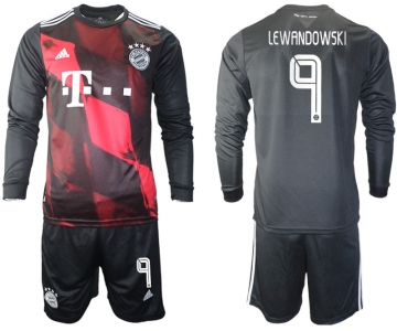 2021 Men Bayern Munich away long sleeves 9 soccer jerseys
