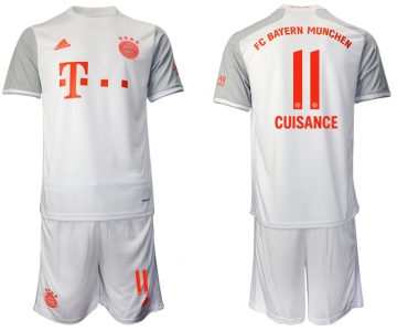 Men 2020-2021 club Bayern Munich away 11 white Soccer Jerseys