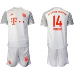 Men 2020-2021 club Bayern Munich away 14 white Soccer Jerseys