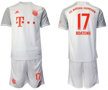 Men 2020-2021 club Bayern Munich away 17 white Soccer Jerseys