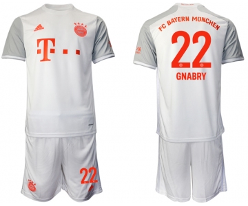 Men 2020-2021 club Bayern Munich away 22 white Soccer Jerseys