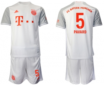 Men 2020-2021 club Bayern Munich away 5 white Soccer Jerseys