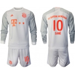 Men 2020-2021 club Bayern Munich away long sleeves 10 white Soccer Jerseys