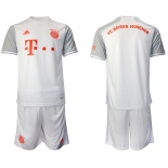 Men 2020-2021 club Bayern Munich away white Soccer Jerseys