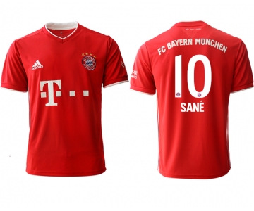 Men 2020-2021 club Bayern Munich home aaa version 10 red Soccer Jerseys