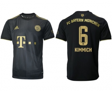 Men 2021-2022 Club Bayern Munich away aaa version black 6 Adidas Soccer Jersey