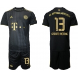Men 2021-2022 Club Bayern Munich away black 13 Adidas Soccer Jersey