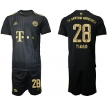 Men 2021-2022 Club Bayern Munich away black 28 Adidas Soccer Jersey