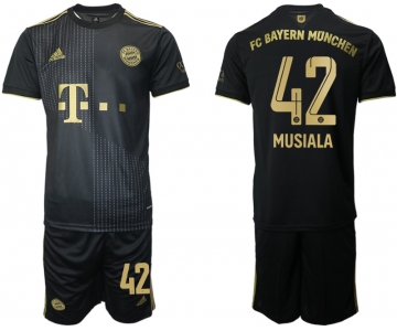 Men 2021-2022 Club Bayern Munich away black 42 Adidas Soccer Jersey
