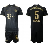 Men 2021-2022 Club Bayern Munich away black 5 Adidas Soccer Jersey