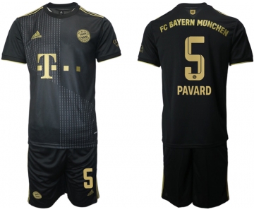 Men 2021-2022 Club Bayern Munich away black 5 Adidas Soccer Jersey