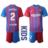 Youth 2021-2022 Club Barcelona home red 2 Nike Soccer Jerseys