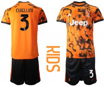 Youth 2020-2021 club Juventus away orange 3 Soccer Jerseys