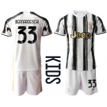 Youth 2020-2021 club Juventus home 33 white Soccer Jerseys