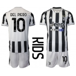 Youth 2021-2022 Club Juventus home white 10 Adidas Soccer Jerseys