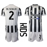 Youth 2021-2022 Club Juventus home white 2 Adidas Soccer Jersey