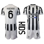 Youth 2021-2022 Club Juventus home white 6 Adidas Soccer Jersey