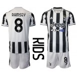 Youth 2021-2022 Club Juventus home white 8 Adidas Soccer Jersey