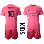Youth 2020-2021 club Real Madrid away 10 pink Soccer Jerseys