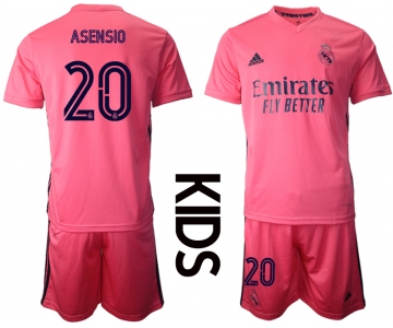 Youth 2020-2021 club Real Madrid away 20 pink Soccer Jerseys
