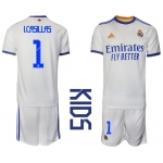 Youth 2021-2022 Club Real Madrid home white 1 Soccer Jerseys