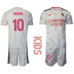 Youth 2021-2022 Club Real Madrid home white 10 Adidas Soccer Jersey