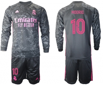 2021 Men Real Madrid away long sleeve 10 soccer jerseys