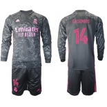 2021 Men Real Madrid away long sleeve 14 soccer jerseys