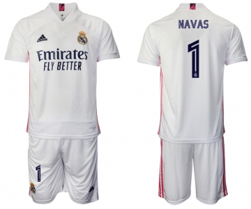 Men 2020-2021 club Real Madrid home 1 white Soccer Jerseys