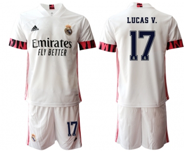 Men 2020-2021 club Real Madrid home 17 white Soccer Jerseys1