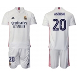 Men 2020-2021 club Real Madrid home 20 white Soccer Jerseys