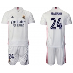 Men 2020-2021 club Real Madrid home 24 white Soccer Jerseys