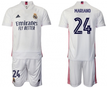 Men 2020-2021 club Real Madrid home 24 white Soccer Jerseys
