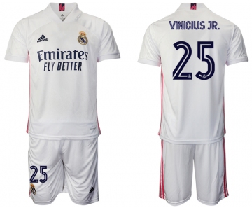 Men 2020-2021 club Real Madrid home 25 white Soccer Jerseys