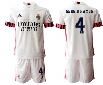 Men 2020-2021 club Real Madrid home 4 white Soccer Jerseys1