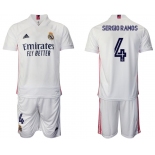 Men 2020-2021 club Real Madrid home 4 white Soccer Jerseys